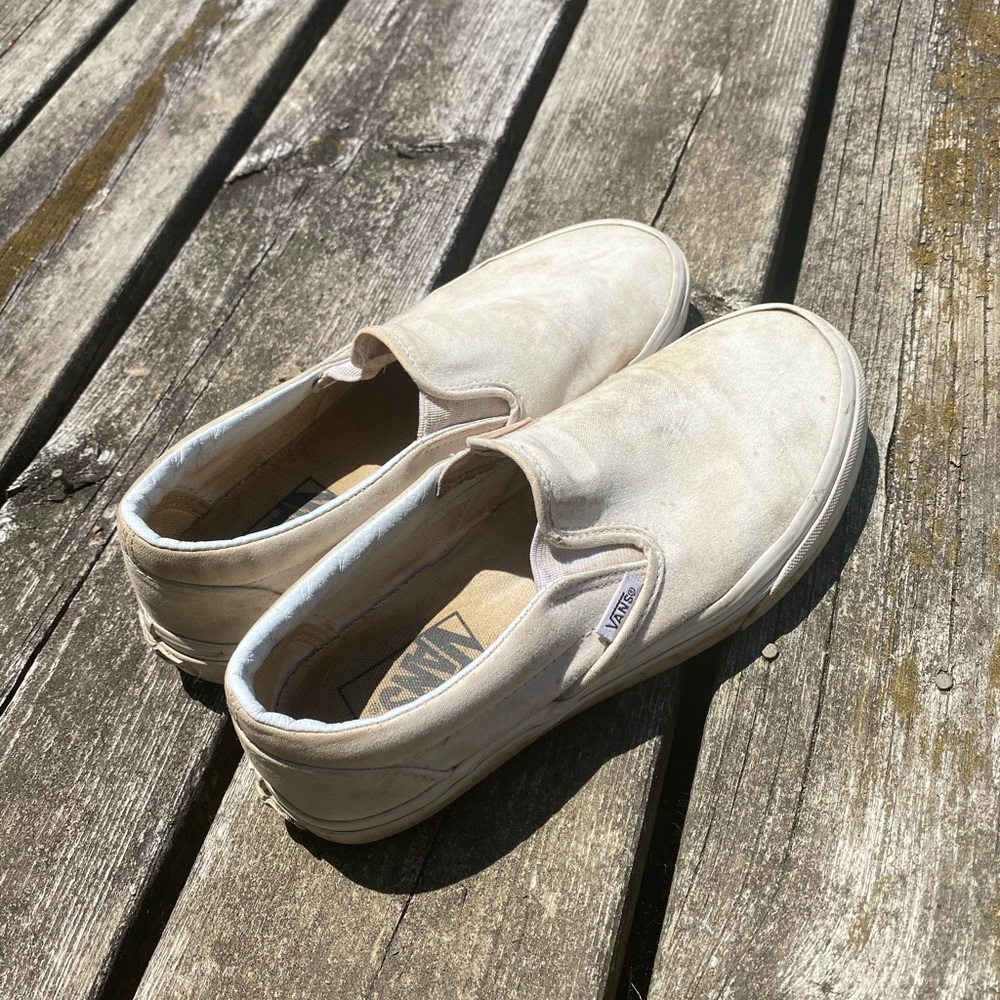 ❤️ WHITE SLIP ON VANS
